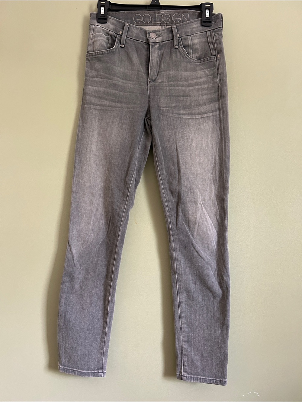 Goldsign Virtual Women's Light Gray Skinny Jeans Size 26
